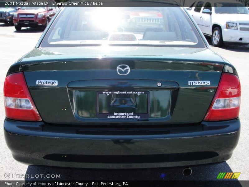 Emerald Green Mica / Beige 2001 Mazda Protege LX