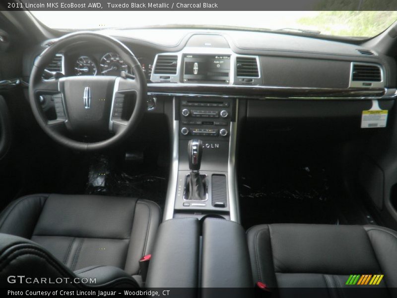 Tuxedo Black Metallic / Charcoal Black 2011 Lincoln MKS EcoBoost AWD