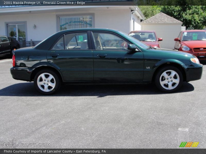 Emerald Green Mica / Beige 2001 Mazda Protege LX