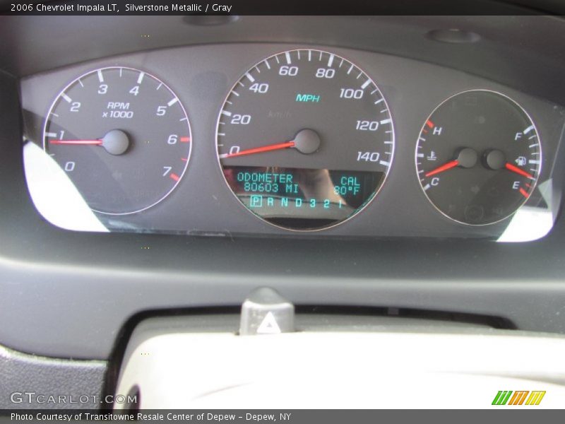 Silverstone Metallic / Gray 2006 Chevrolet Impala LT