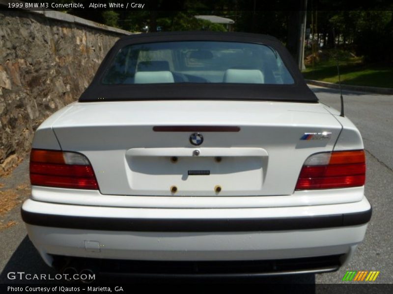 Alpine White / Gray 1999 BMW M3 Convertible