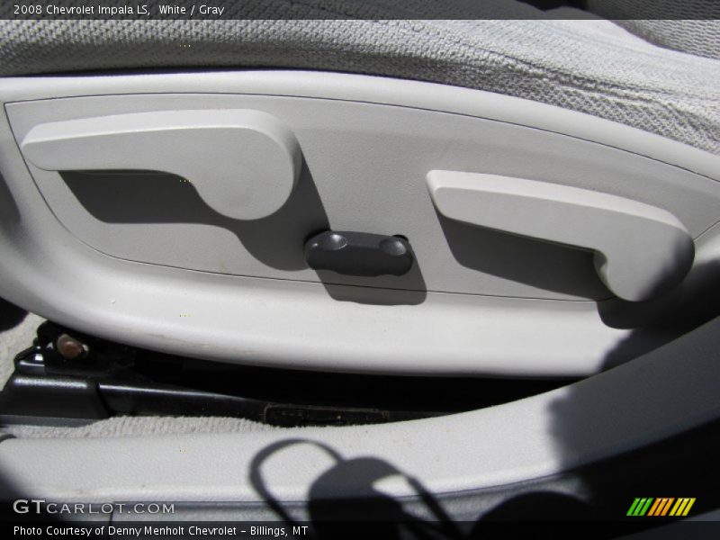 White / Gray 2008 Chevrolet Impala LS