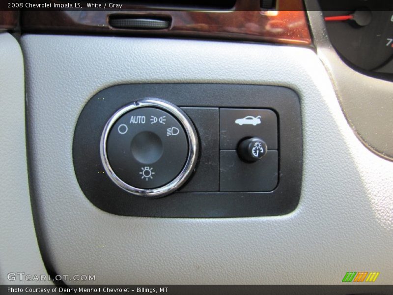 White / Gray 2008 Chevrolet Impala LS