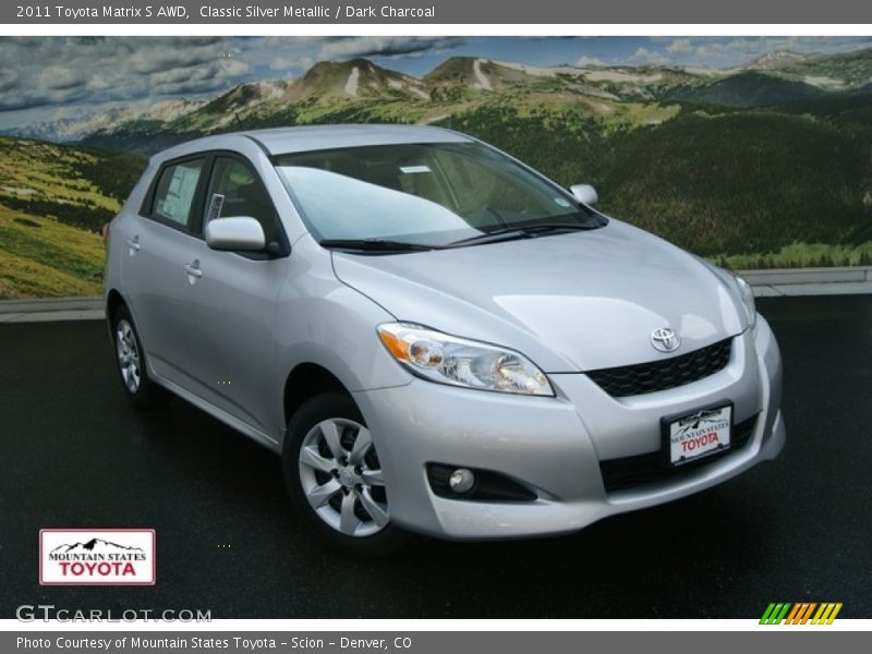 Classic Silver Metallic / Dark Charcoal 2011 Toyota Matrix S AWD