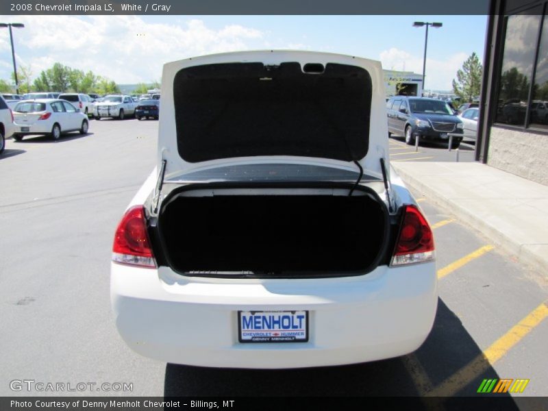 White / Gray 2008 Chevrolet Impala LS