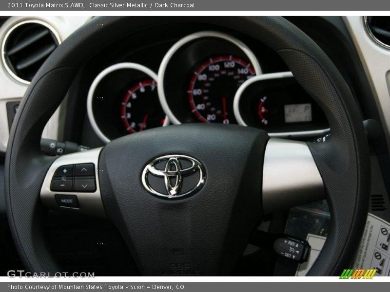 Classic Silver Metallic / Dark Charcoal 2011 Toyota Matrix S AWD