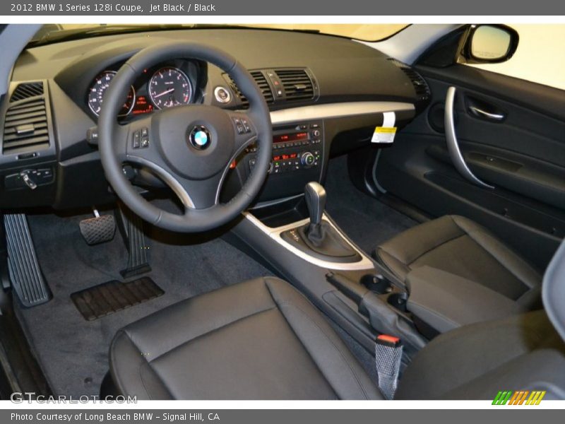  2012 1 Series 128i Coupe Black Interior