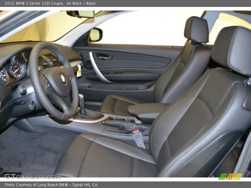  2012 1 Series 128i Coupe Black Interior