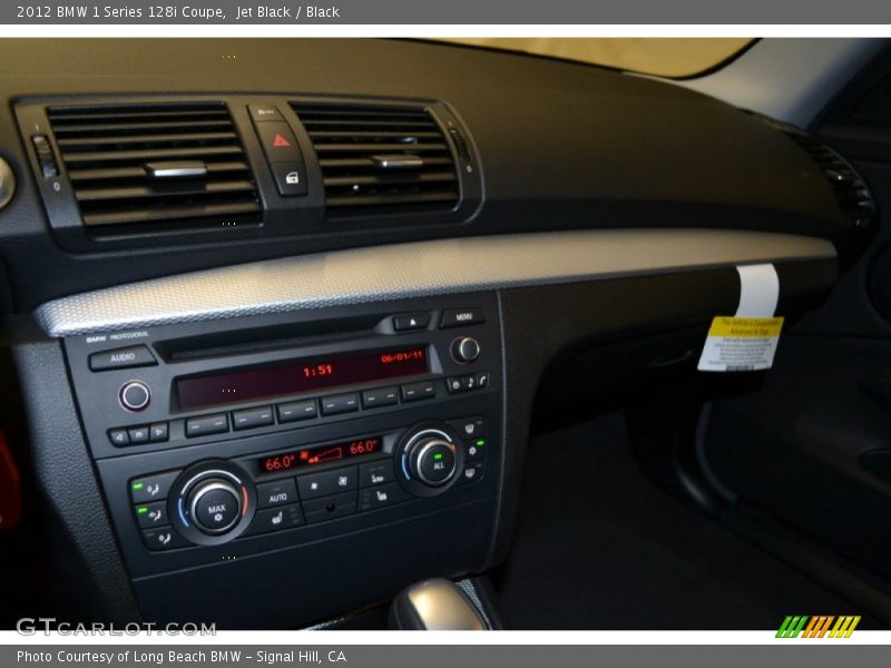 Jet Black / Black 2012 BMW 1 Series 128i Coupe