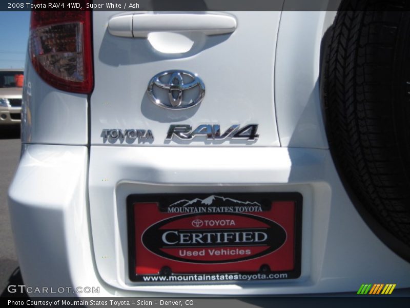 Super White / Ash 2008 Toyota RAV4 4WD