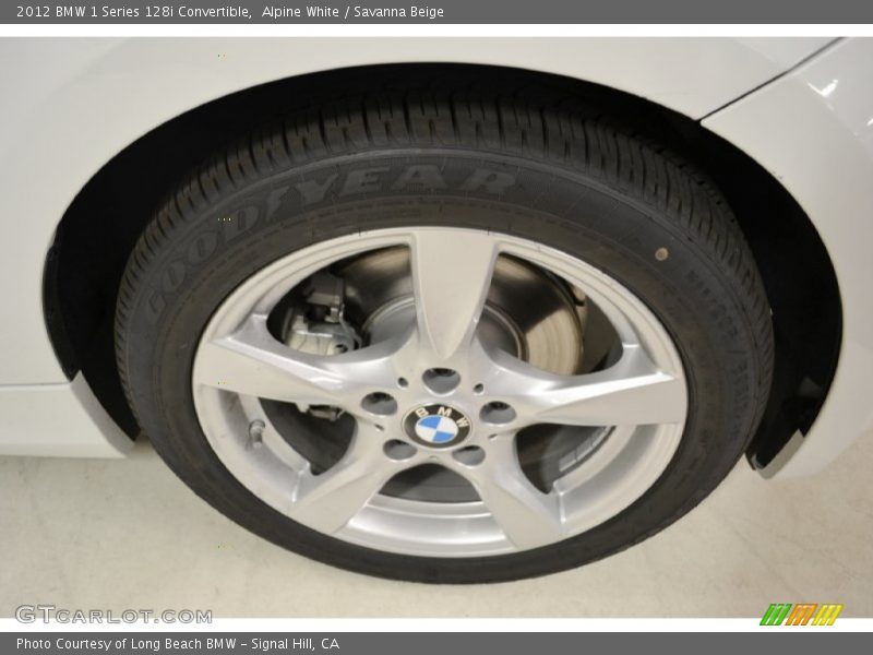 Alpine White / Savanna Beige 2012 BMW 1 Series 128i Convertible