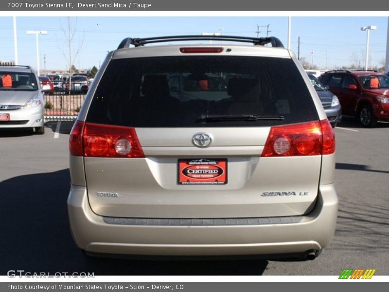 Desert Sand Mica / Taupe 2007 Toyota Sienna LE