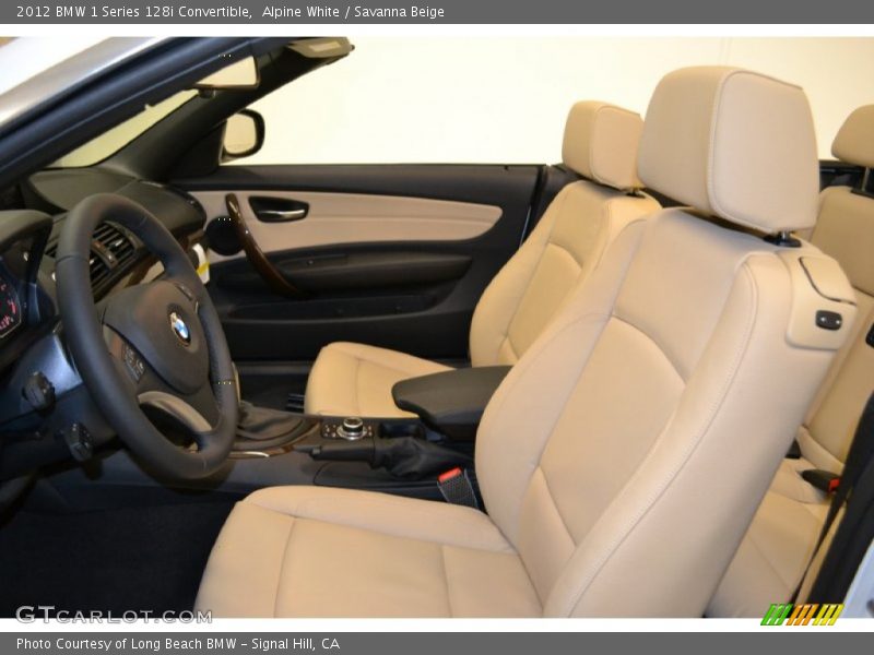  2012 1 Series 128i Convertible Savanna Beige Interior