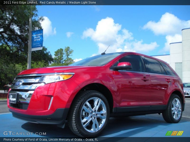 Red Candy Metallic / Medium Light Stone 2011 Ford Edge Limited