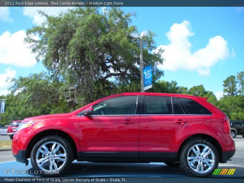 Red Candy Metallic / Medium Light Stone 2011 Ford Edge Limited
