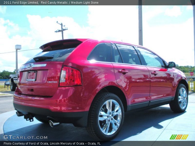 Red Candy Metallic / Medium Light Stone 2011 Ford Edge Limited