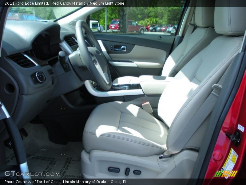 Red Candy Metallic / Medium Light Stone 2011 Ford Edge Limited