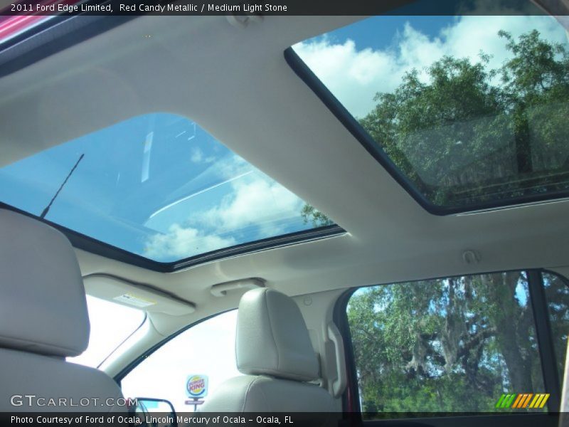 Red Candy Metallic / Medium Light Stone 2011 Ford Edge Limited
