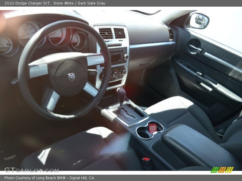 Stone White / Dark Slate Gray 2010 Dodge Charger SXT