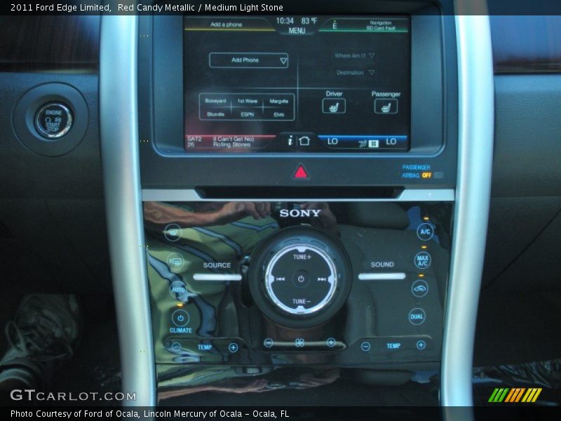 Red Candy Metallic / Medium Light Stone 2011 Ford Edge Limited