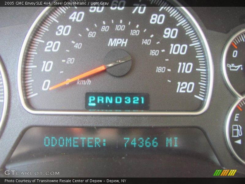 Steel Grey Metallic / Light Gray 2005 GMC Envoy SLE 4x4