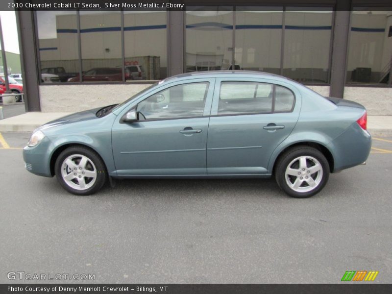 Silver Moss Metallic / Ebony 2010 Chevrolet Cobalt LT Sedan