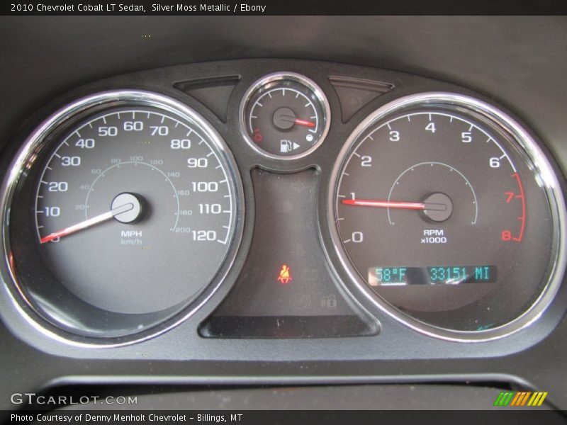 Silver Moss Metallic / Ebony 2010 Chevrolet Cobalt LT Sedan