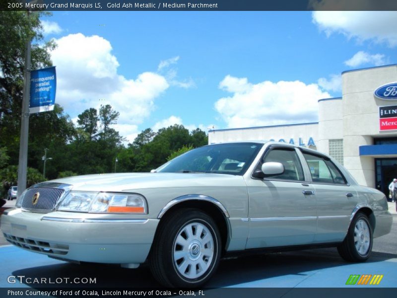 Gold Ash Metallic / Medium Parchment 2005 Mercury Grand Marquis LS