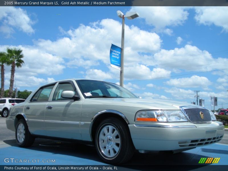 Gold Ash Metallic / Medium Parchment 2005 Mercury Grand Marquis LS