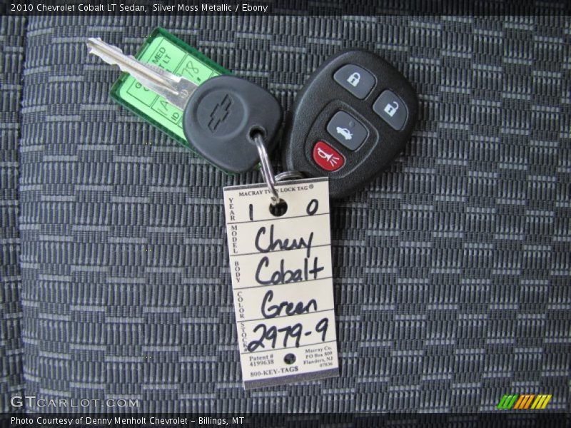 Silver Moss Metallic / Ebony 2010 Chevrolet Cobalt LT Sedan