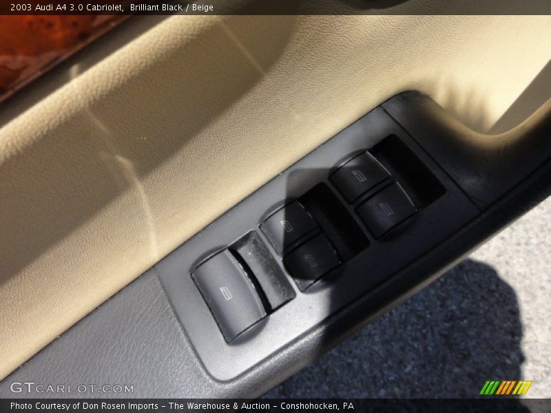 Brilliant Black / Beige 2003 Audi A4 3.0 Cabriolet