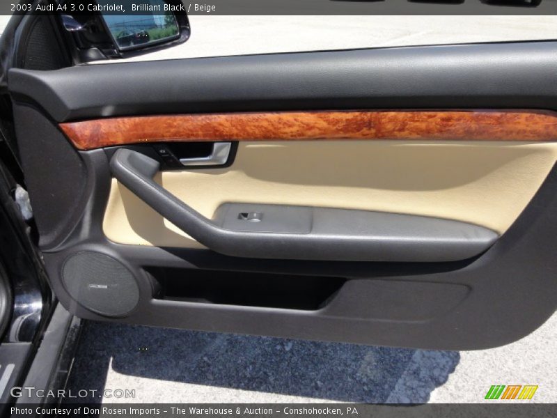 Brilliant Black / Beige 2003 Audi A4 3.0 Cabriolet