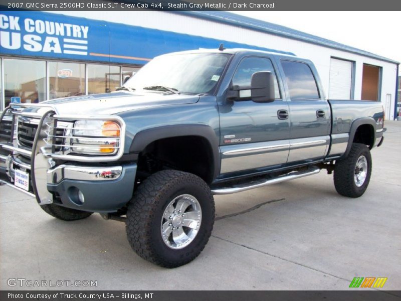 Stealth Gray Metallic / Dark Charcoal 2007 GMC Sierra 2500HD Classic SLT Crew Cab 4x4