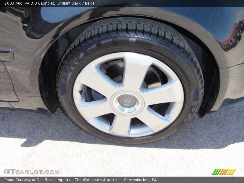 Brilliant Black / Beige 2003 Audi A4 3.0 Cabriolet