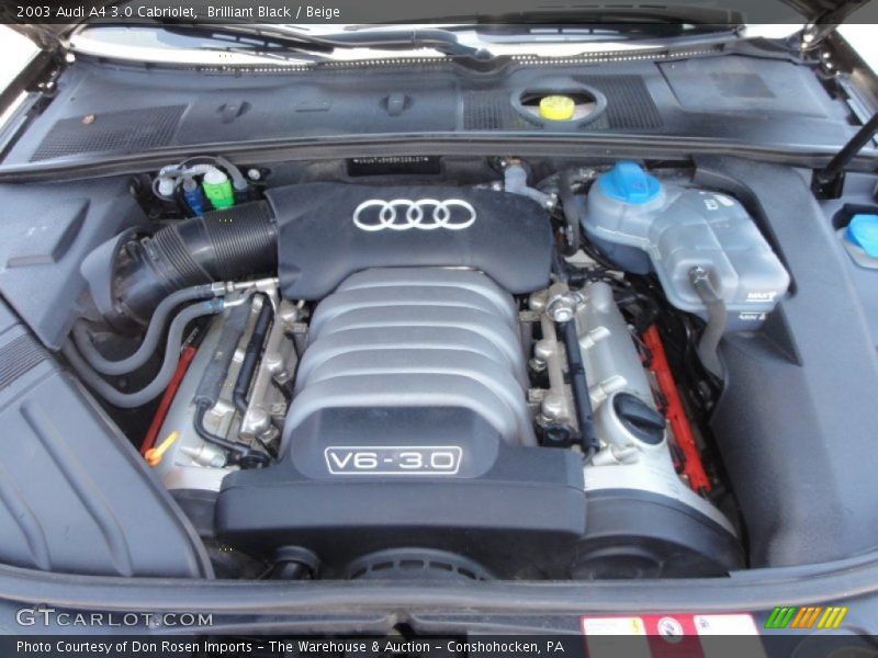 Brilliant Black / Beige 2003 Audi A4 3.0 Cabriolet