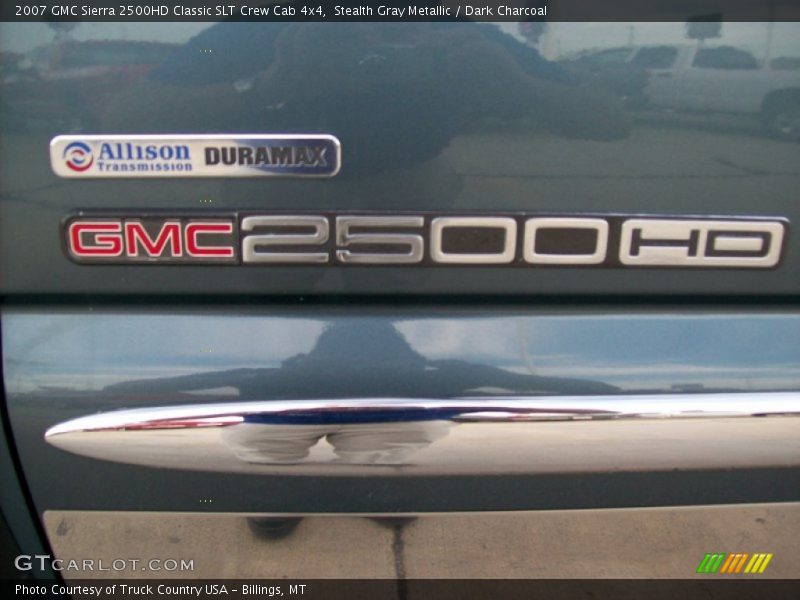 Stealth Gray Metallic / Dark Charcoal 2007 GMC Sierra 2500HD Classic SLT Crew Cab 4x4