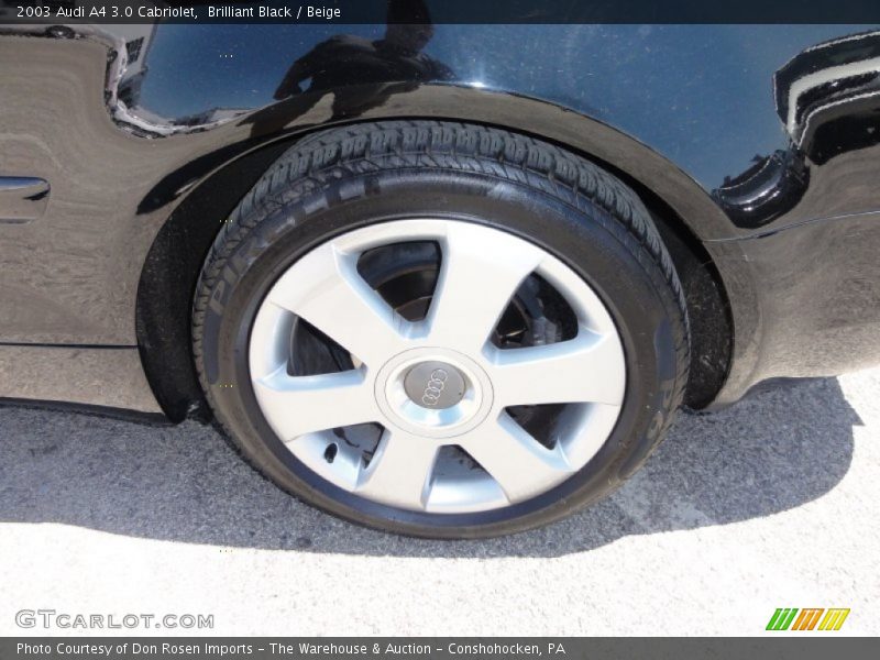 Brilliant Black / Beige 2003 Audi A4 3.0 Cabriolet