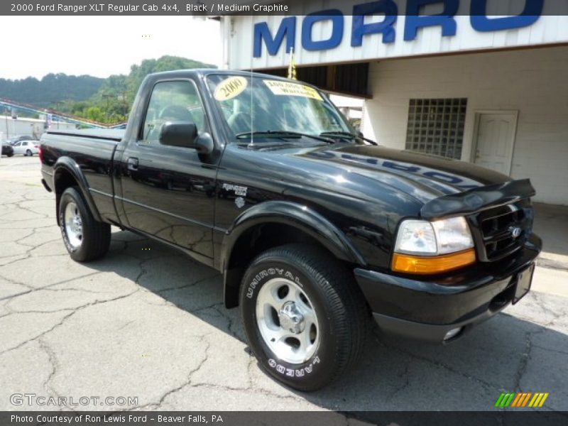 Black / Medium Graphite 2000 Ford Ranger XLT Regular Cab 4x4
