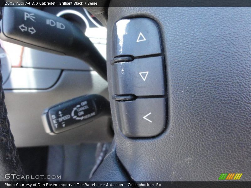 Brilliant Black / Beige 2003 Audi A4 3.0 Cabriolet