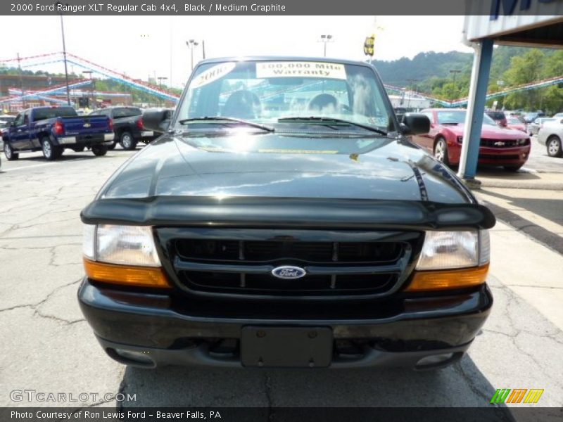 Black / Medium Graphite 2000 Ford Ranger XLT Regular Cab 4x4