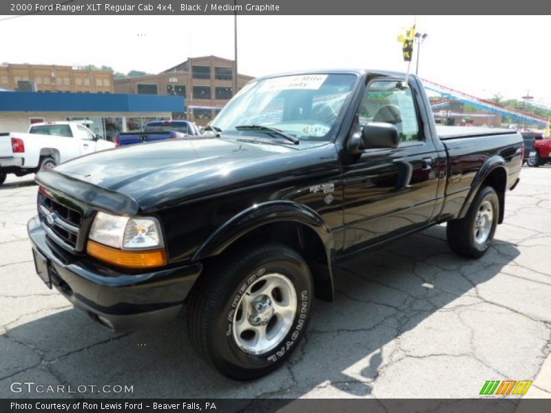 Black / Medium Graphite 2000 Ford Ranger XLT Regular Cab 4x4
