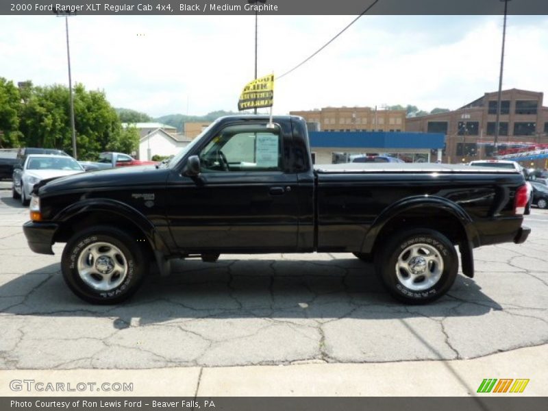 Black / Medium Graphite 2000 Ford Ranger XLT Regular Cab 4x4