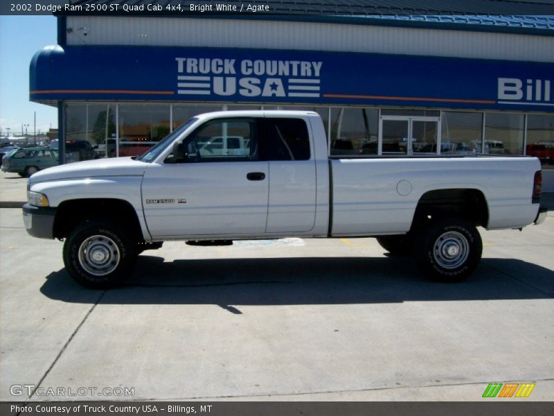 Bright White / Agate 2002 Dodge Ram 2500 ST Quad Cab 4x4