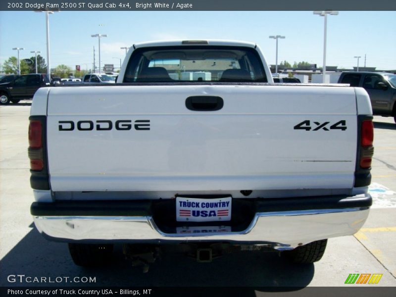 Bright White / Agate 2002 Dodge Ram 2500 ST Quad Cab 4x4