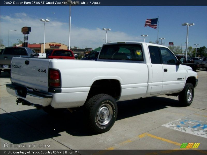 Bright White / Agate 2002 Dodge Ram 2500 ST Quad Cab 4x4