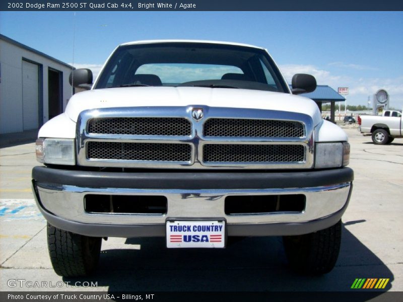 Bright White / Agate 2002 Dodge Ram 2500 ST Quad Cab 4x4