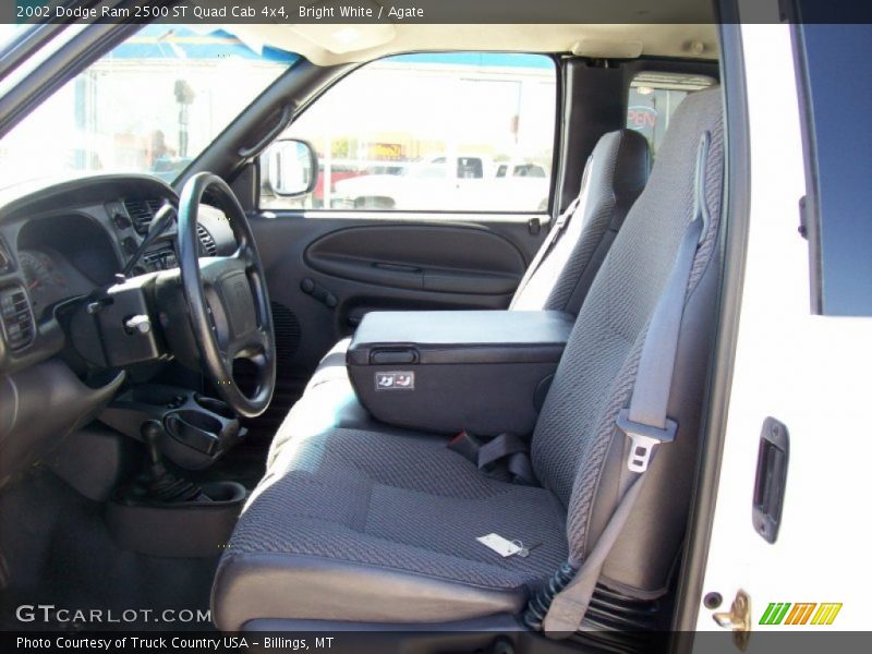 Bright White / Agate 2002 Dodge Ram 2500 ST Quad Cab 4x4