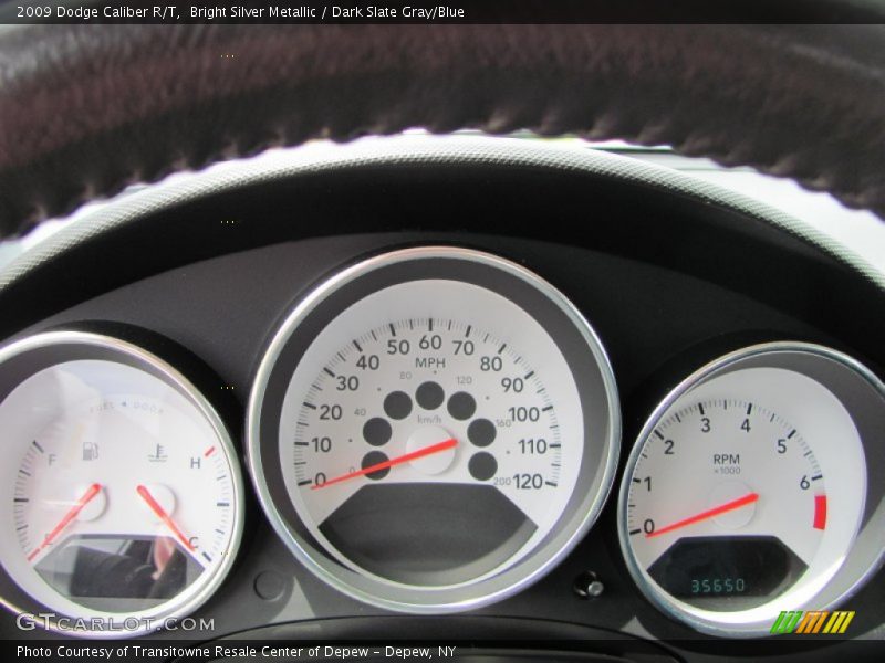 Bright Silver Metallic / Dark Slate Gray/Blue 2009 Dodge Caliber R/T