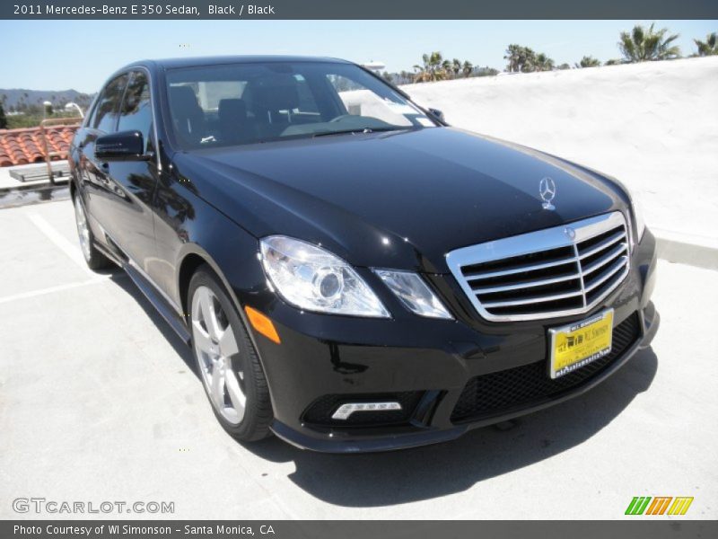 Black / Black 2011 Mercedes-Benz E 350 Sedan