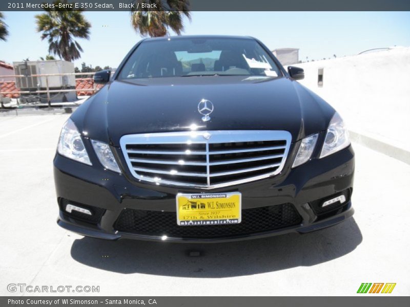 Black / Black 2011 Mercedes-Benz E 350 Sedan